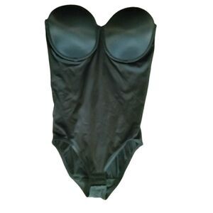 Sweet Nothings Strapless Underwire Bodysuit Size 36D Black
